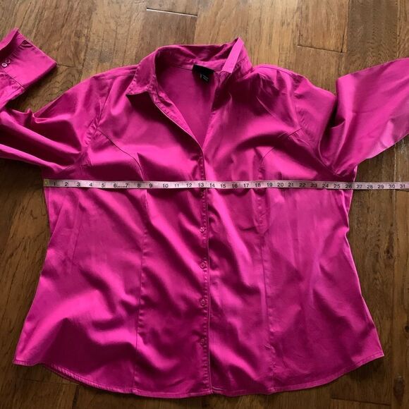 Lane Bryant Magenta Shirt - Picture 7 of 9